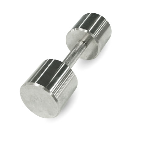 Неразборная гантель MB Barbell MB-FitM 1 x 10 кг, хром