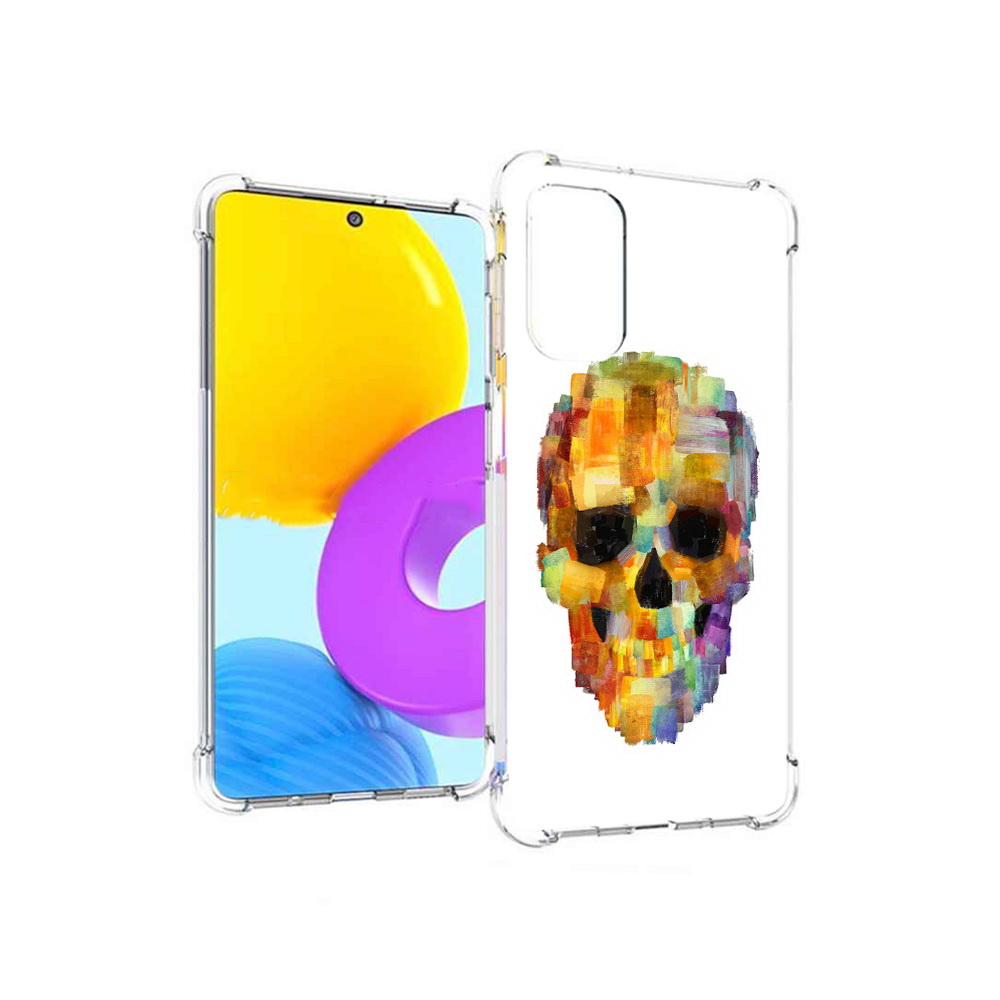 Чехол MyPads Tocco для Samsung Galaxy M52 5G нарисованный череп (PT226932.542.516)