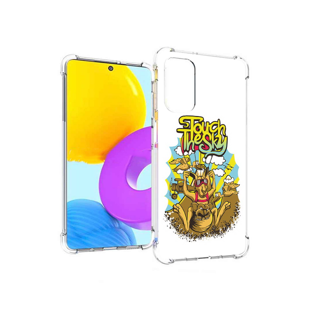 Чехол MyPads Tocco для Samsung Galaxy M52 5G нарисованное кенгуру комикс