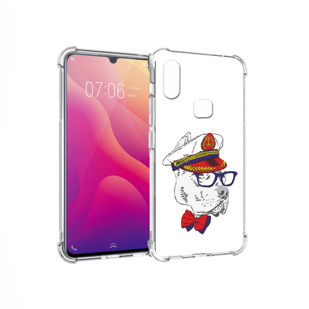 

Чехол MyPads Tocco для Vivo V11i бульдог (PT119353.424.251), Прозрачный, Tocco