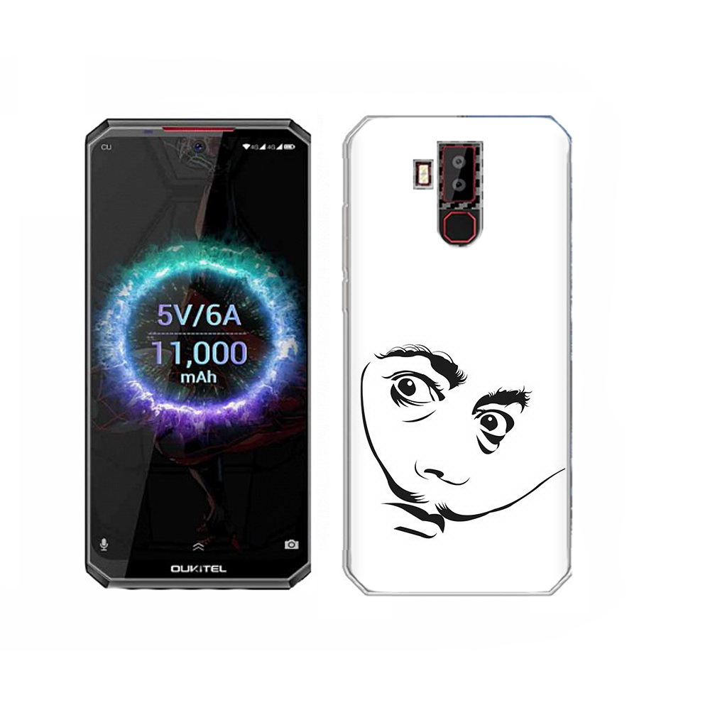 

Чехол MyPads Tocco для Oukitel K13 Pro мужчина с длинными усами, Прозрачный, Tocco