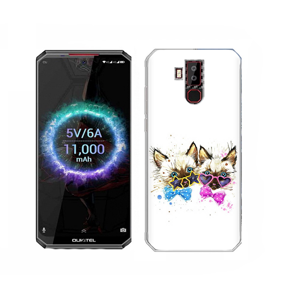 

Чехол MyPads Tocco для Oukitel K13 Pro милые котята, Прозрачный, Tocco
