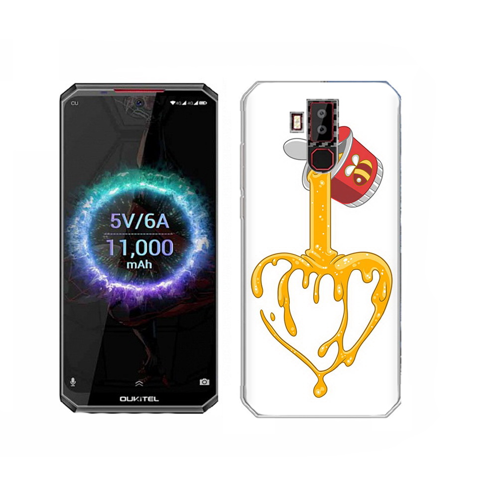

Чехол MyPads Tocco для Oukitel K13 Pro медовое сердце, Прозрачный, Tocco