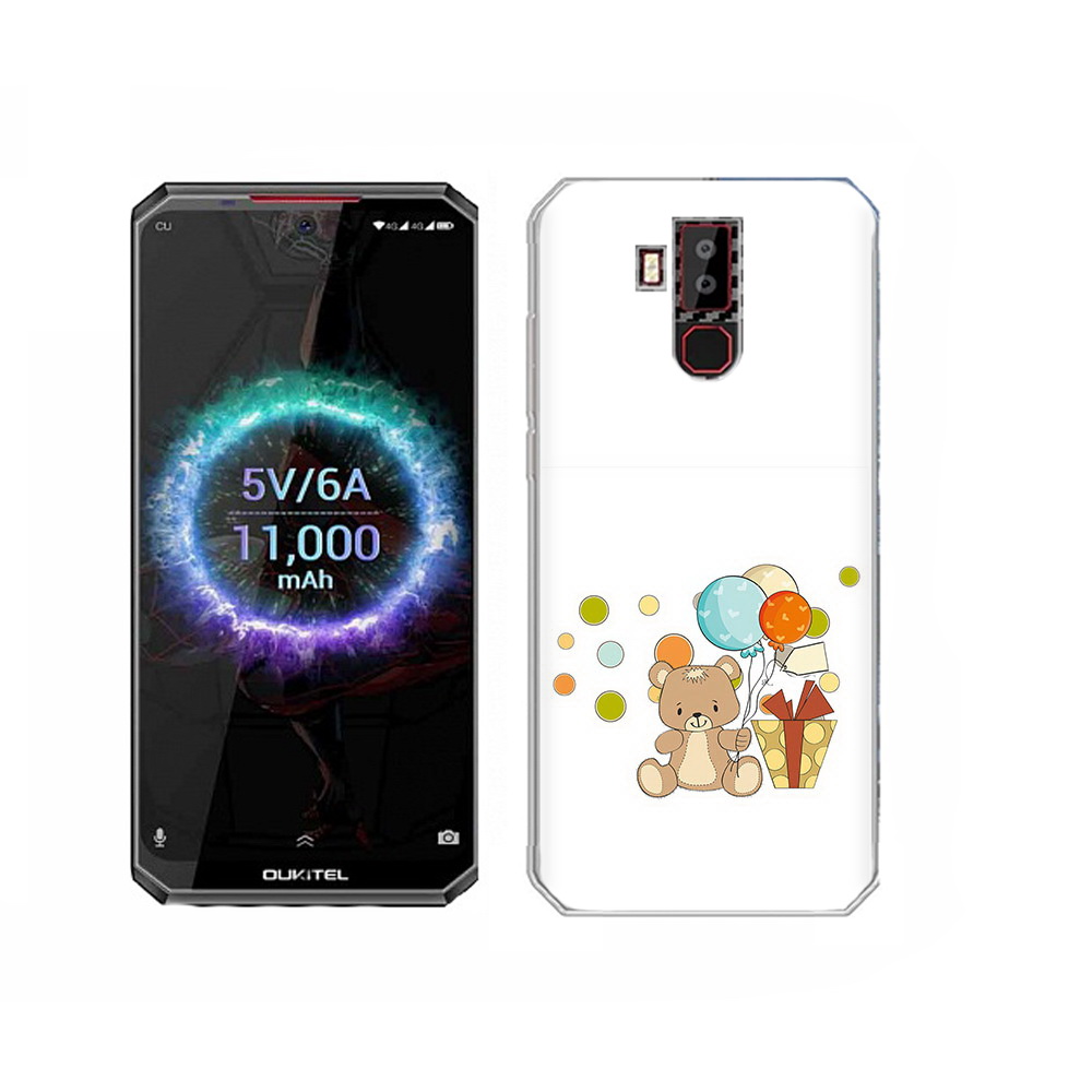

Чехол MyPads Tocco для Oukitel K13 Pro медвеженок с подарком, Прозрачный, Tocco