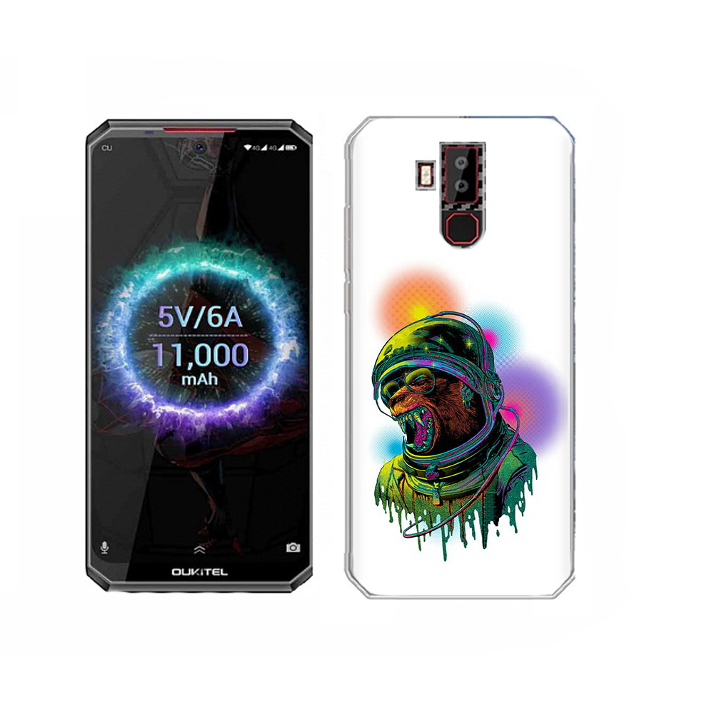 

Чехол MyPads Tocco для Oukitel K13 Pro медведь космонавт, Прозрачный, Tocco