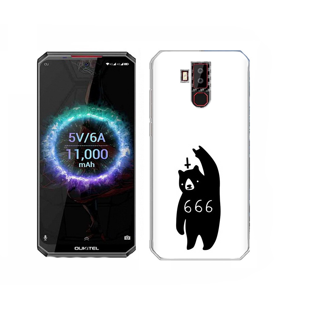 

Чехол MyPads Tocco для Oukitel K13 Pro медведь 666, Прозрачный, Tocco
