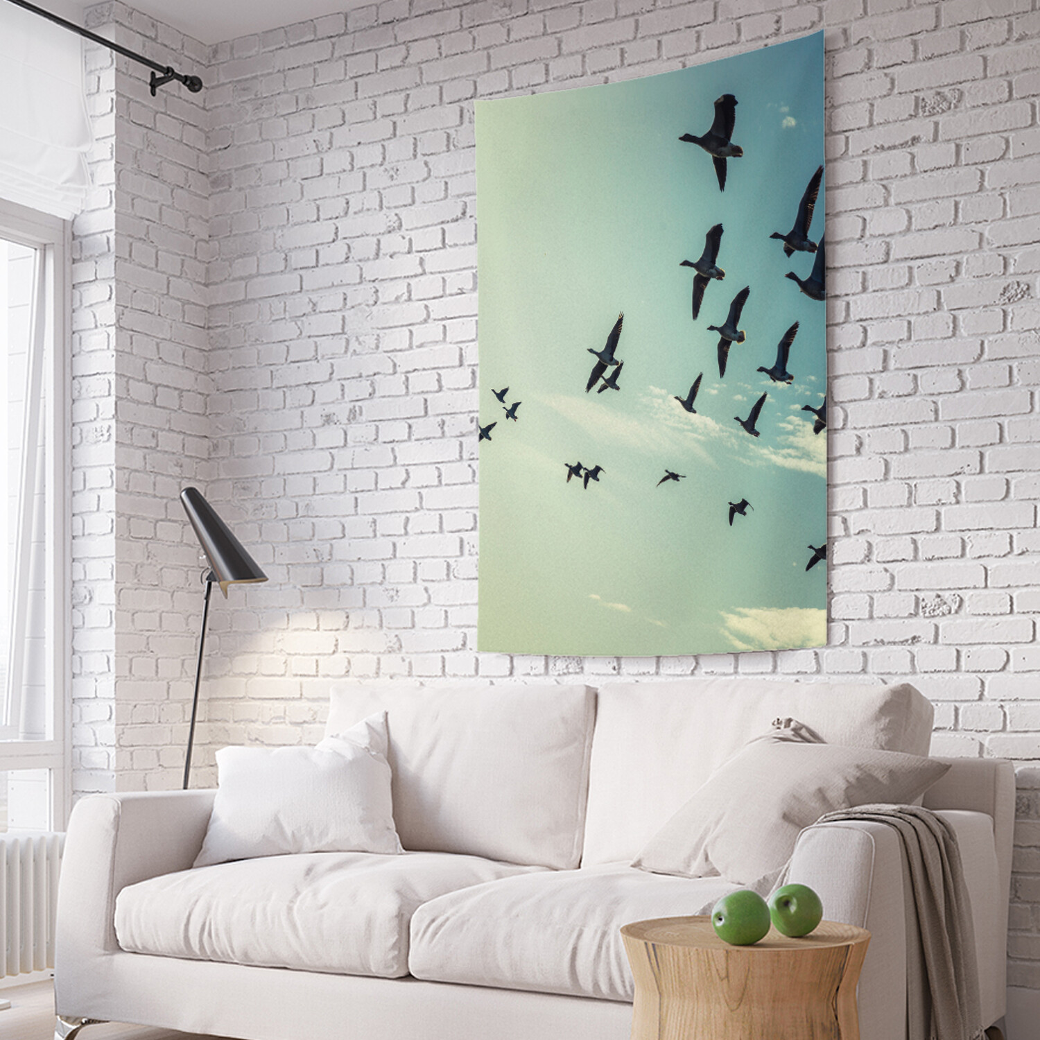 

Вертикальное фотопанно на стену JoyArty Утки в небе 150x200 см, Утки в небе