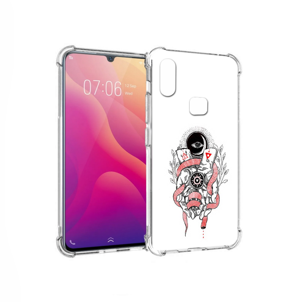 

Чехол MyPads Tocco для Vivo V11i абстрация связанные руки (PT119353.424.213), Прозрачный, Tocco