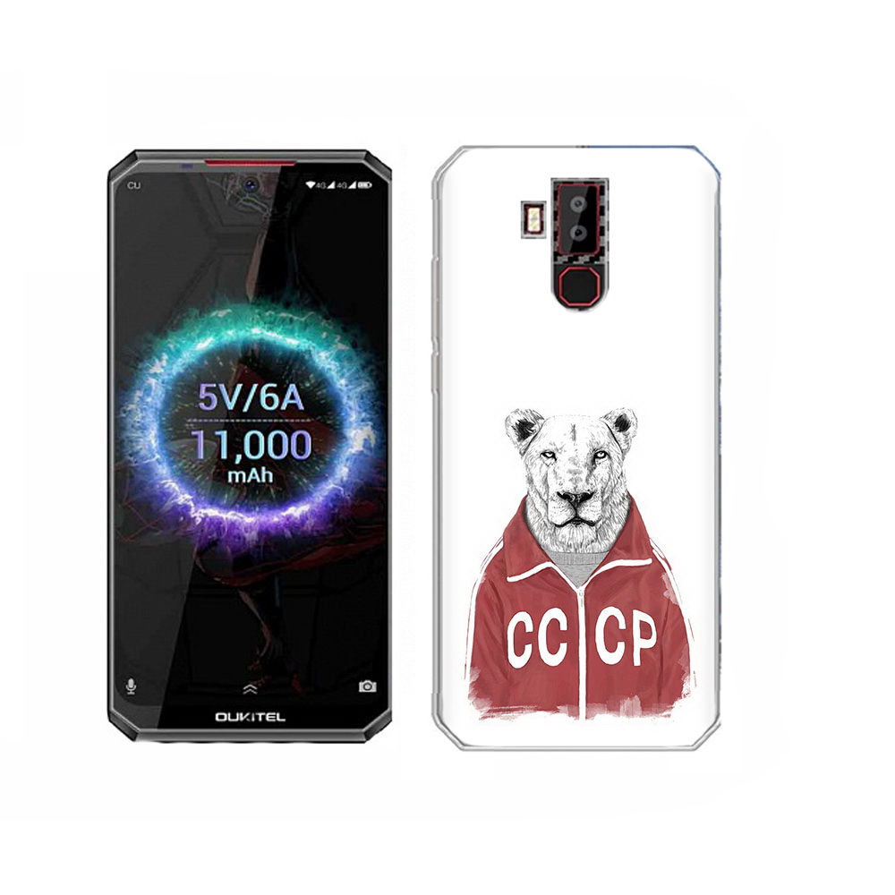 

Чехол MyPads Tocco для Oukitel K13 Pro львица ссср, Прозрачный, Tocco
