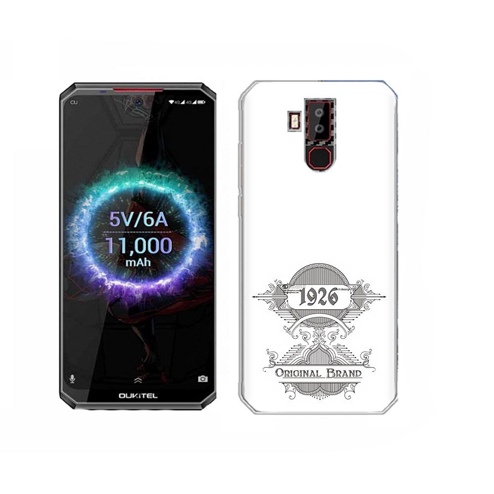

Чехол MyPads Tocco для Oukitel K13 Pro логотип черно белый, Прозрачный, Tocco
