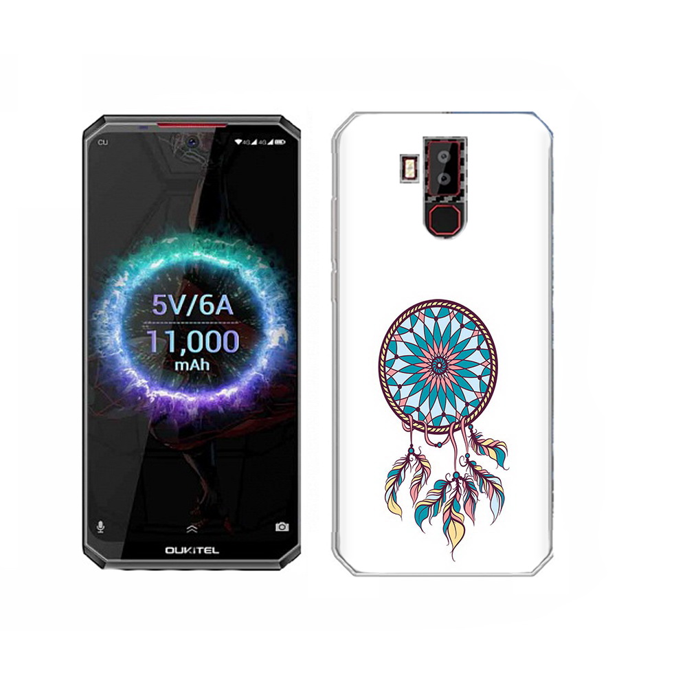 

Чехол MyPads Tocco для Oukitel K13 Pro ловец снов синий, Прозрачный, Tocco