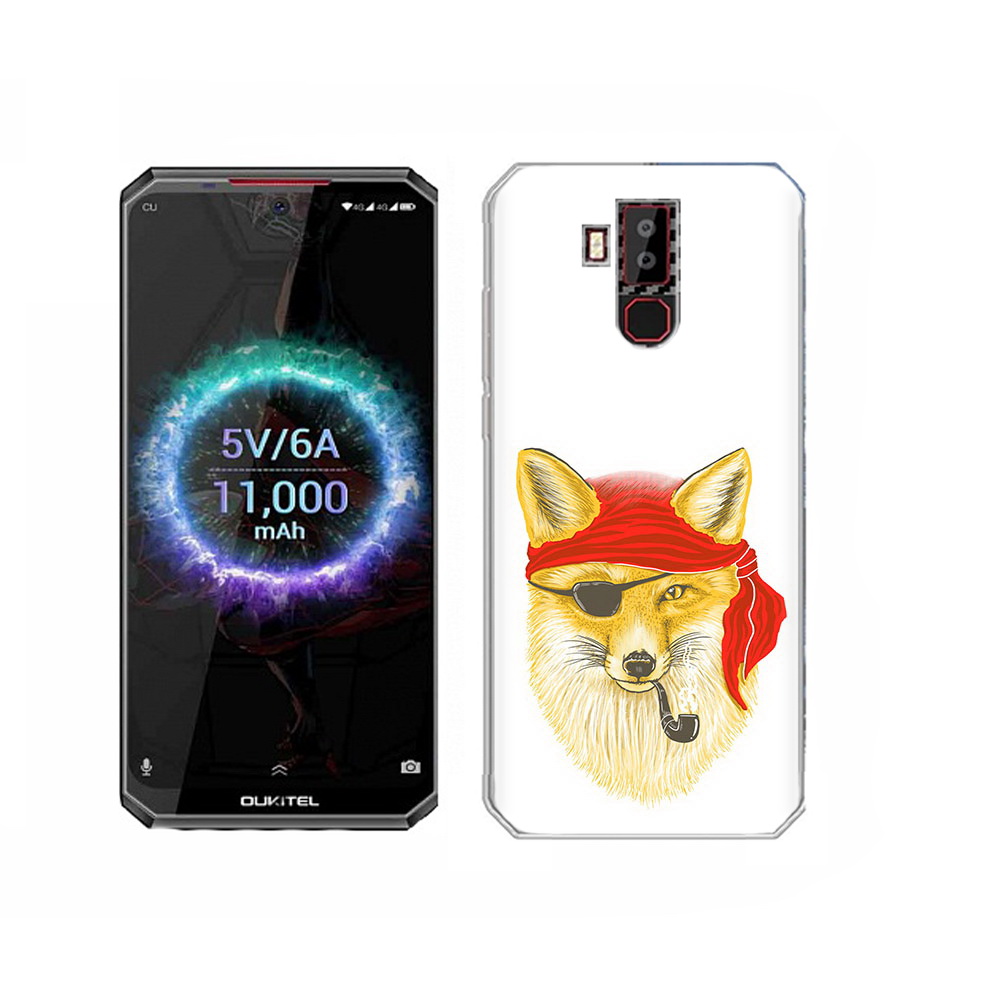 

Чехол MyPads Tocco для Oukitel K13 Pro лиса-пират, Прозрачный, Tocco