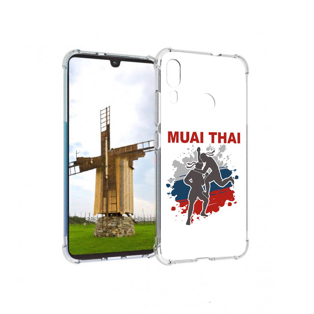 

Чехол MyPads Tocco для Motorola Moto E6 Plus Муайтай (PT150579.352.123), Прозрачный, Tocco