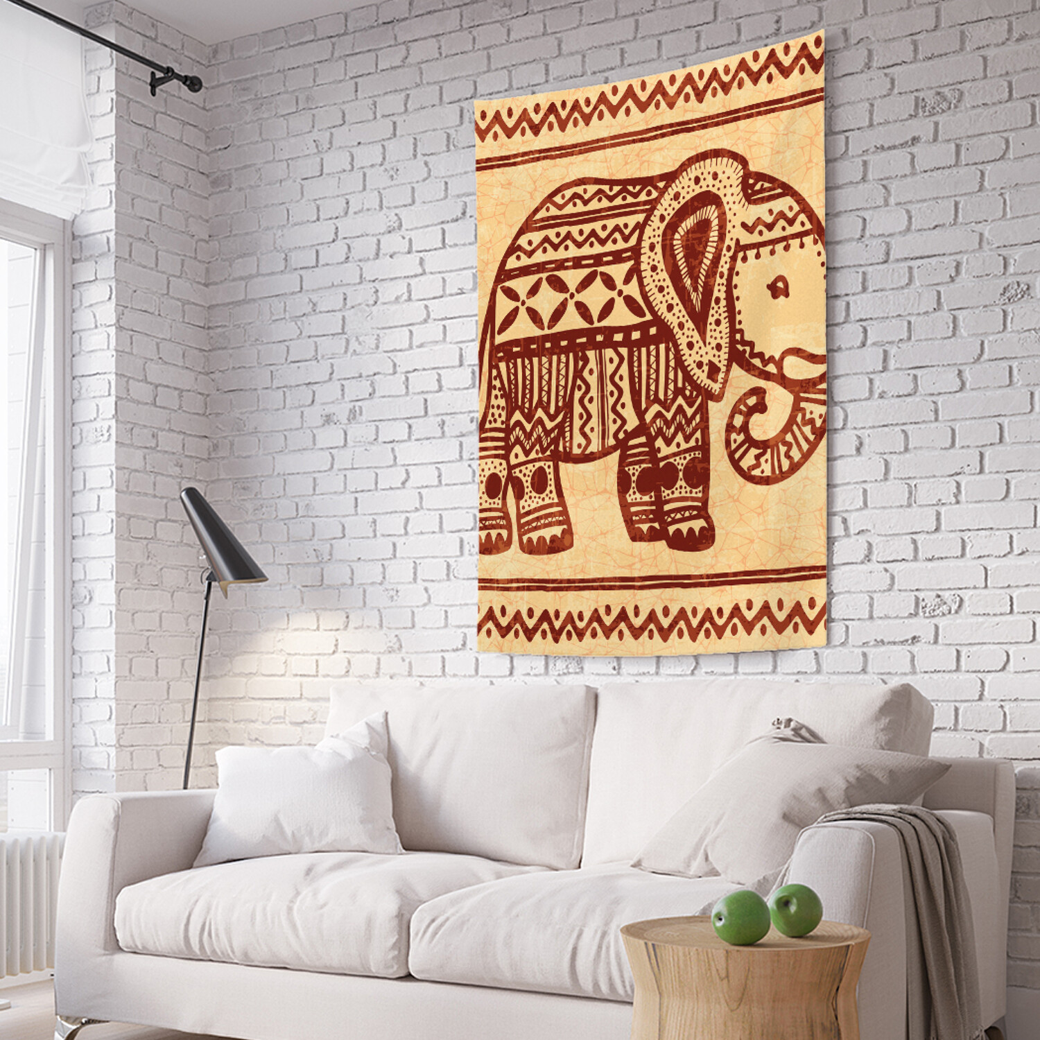 

Вертикальное фотопанно на стену JoyArty Слон в орнаменте 150x200 см, Слон в орнаменте