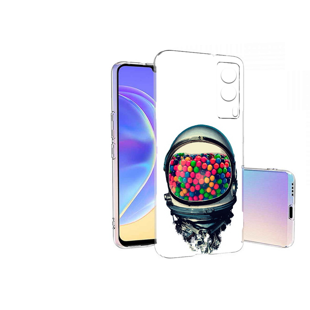 

Чехол MyPads Tocco для Vivo V21E шлем космонавта (PT161736.380.700), Прозрачный, Tocco