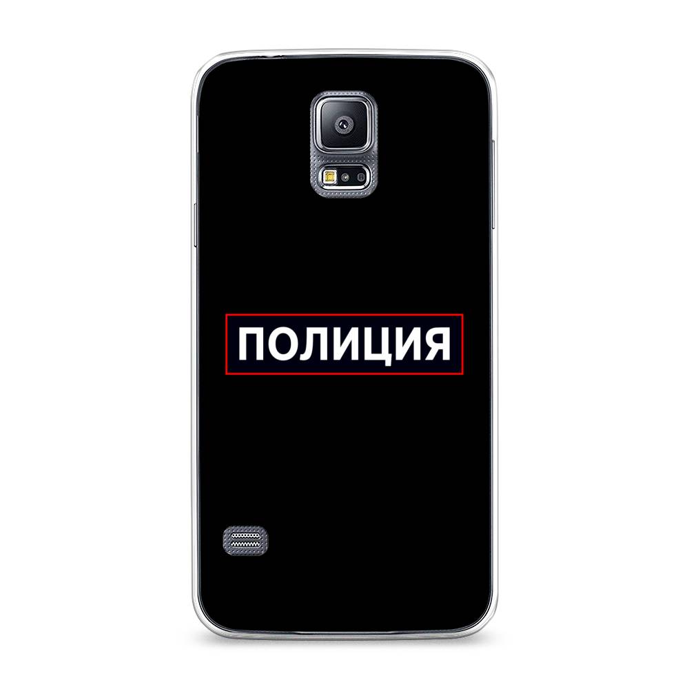 

Чехол Awog на Samsung Galaxy S5 "Police logo", Черный;белый;красный, 24150-5
