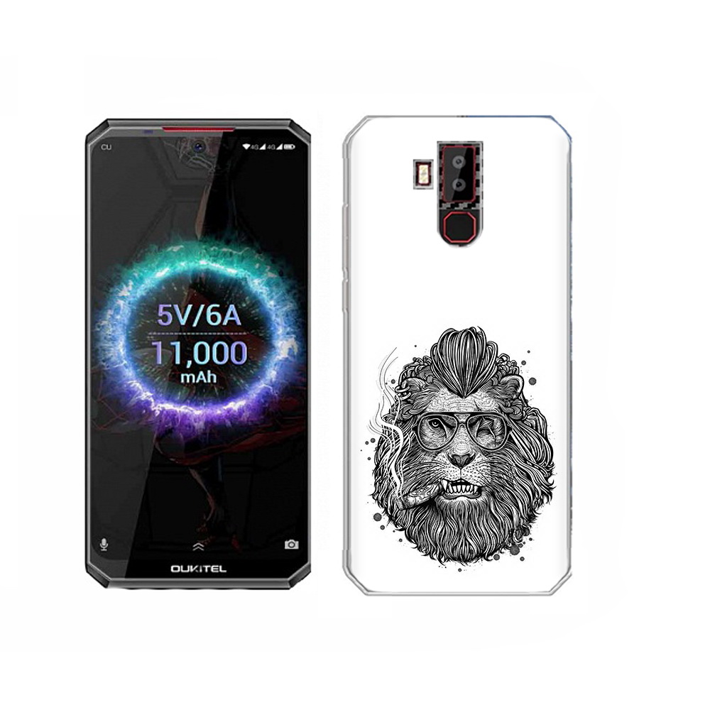 

Чехол MyPads Tocco для Oukitel K13 Pro курящий лев, Прозрачный, Tocco