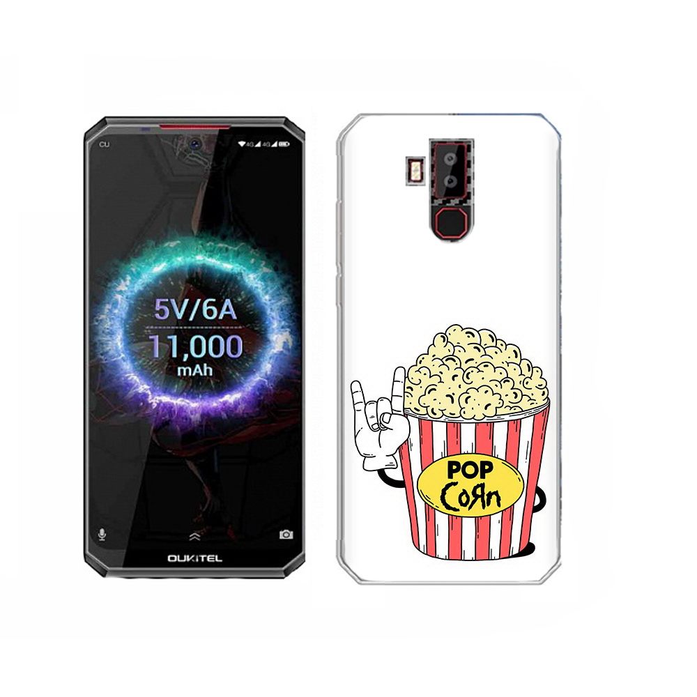 

Чехол MyPads Tocco для Oukitel K13 Pro крутой попкорн, Прозрачный, Tocco