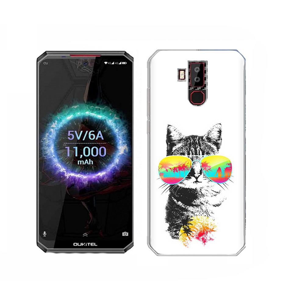 

Чехол MyPads Tocco для Oukitel K13 Pro крутой кот, Прозрачный, Tocco