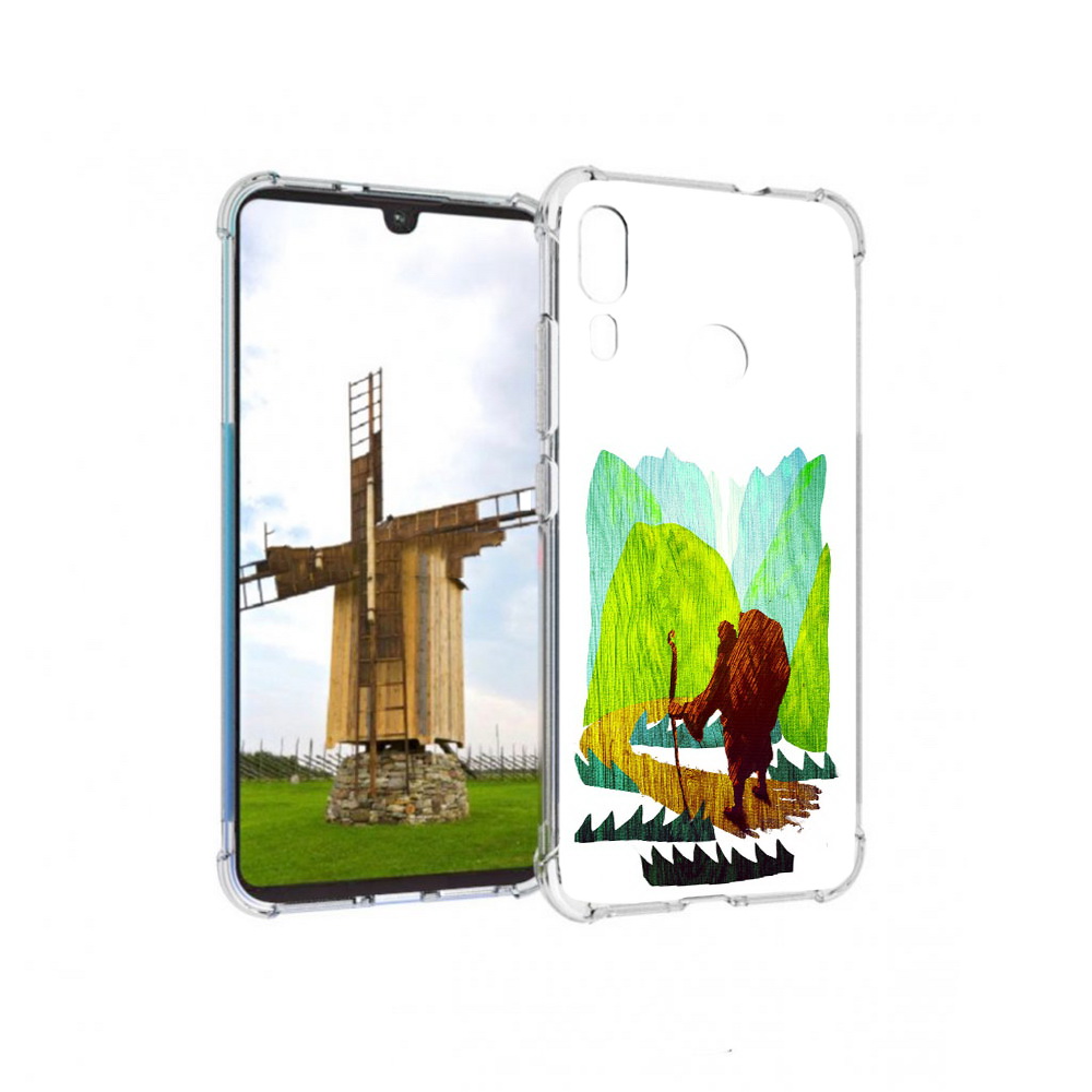 

Чехол MyPads Tocco для Motorola Moto E6 Plus Лесная тропа (PT150579.352.106), Прозрачный, Tocco