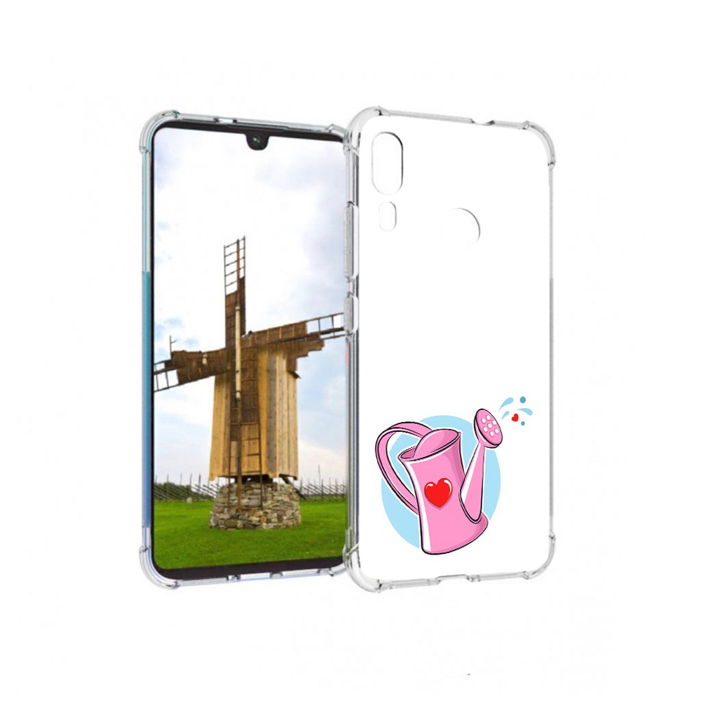 

Чехол MyPads Tocco для Motorola Moto E6 Plus Лейка любви 14 февраля (PT150579.352.103), Прозрачный, Tocco