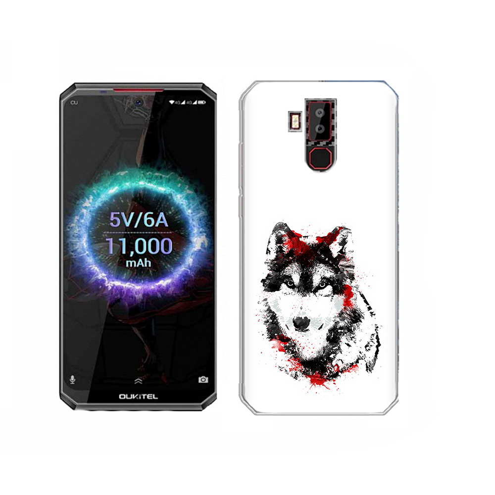 

Чехол MyPads Tocco для Oukitel K13 Pro кровавый волк, Прозрачный, Tocco