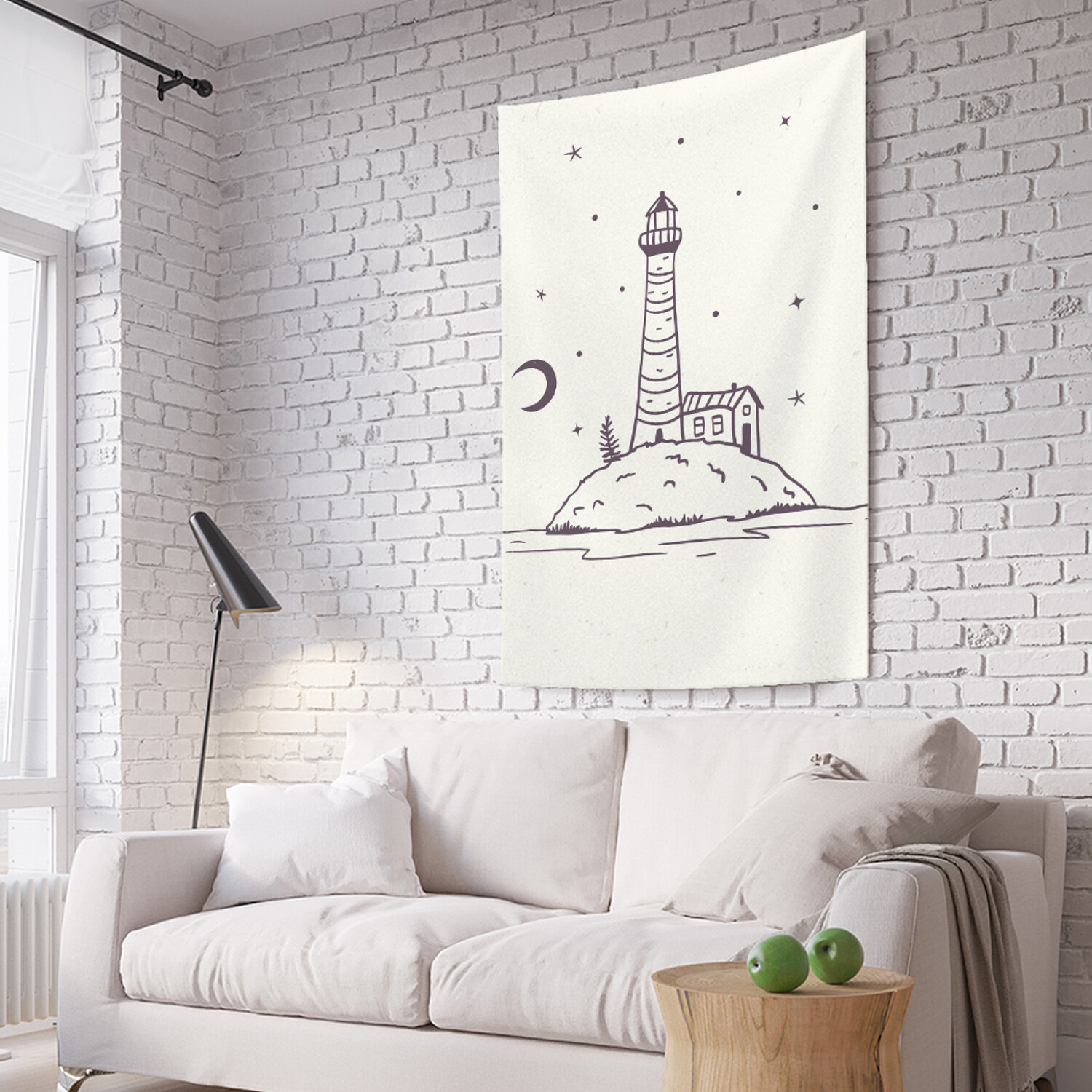 

Вертикальное фотопанно на стену JoyArty Маяк на острове 150x200 см, Маяк на острове