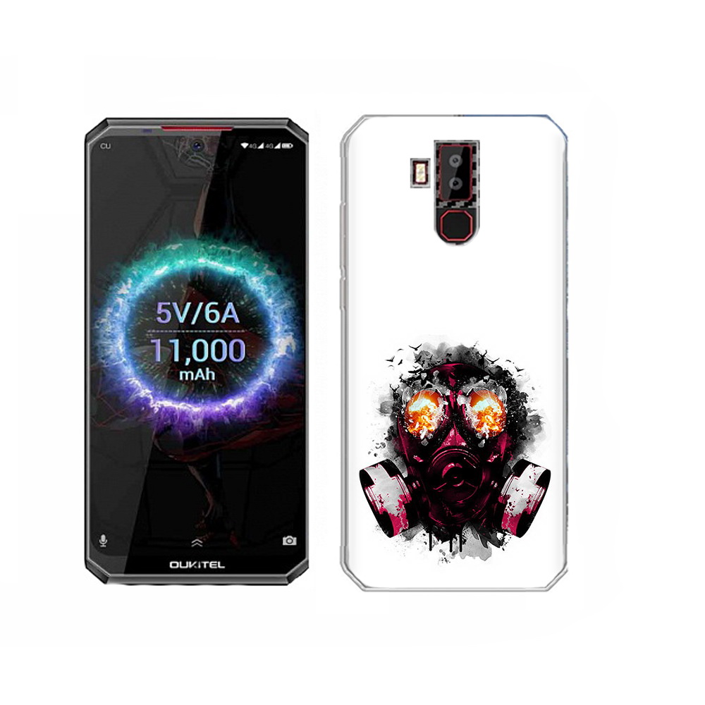

Чехол MyPads Tocco для Oukitel K13 Pro красный противогаз, Прозрачный, Tocco