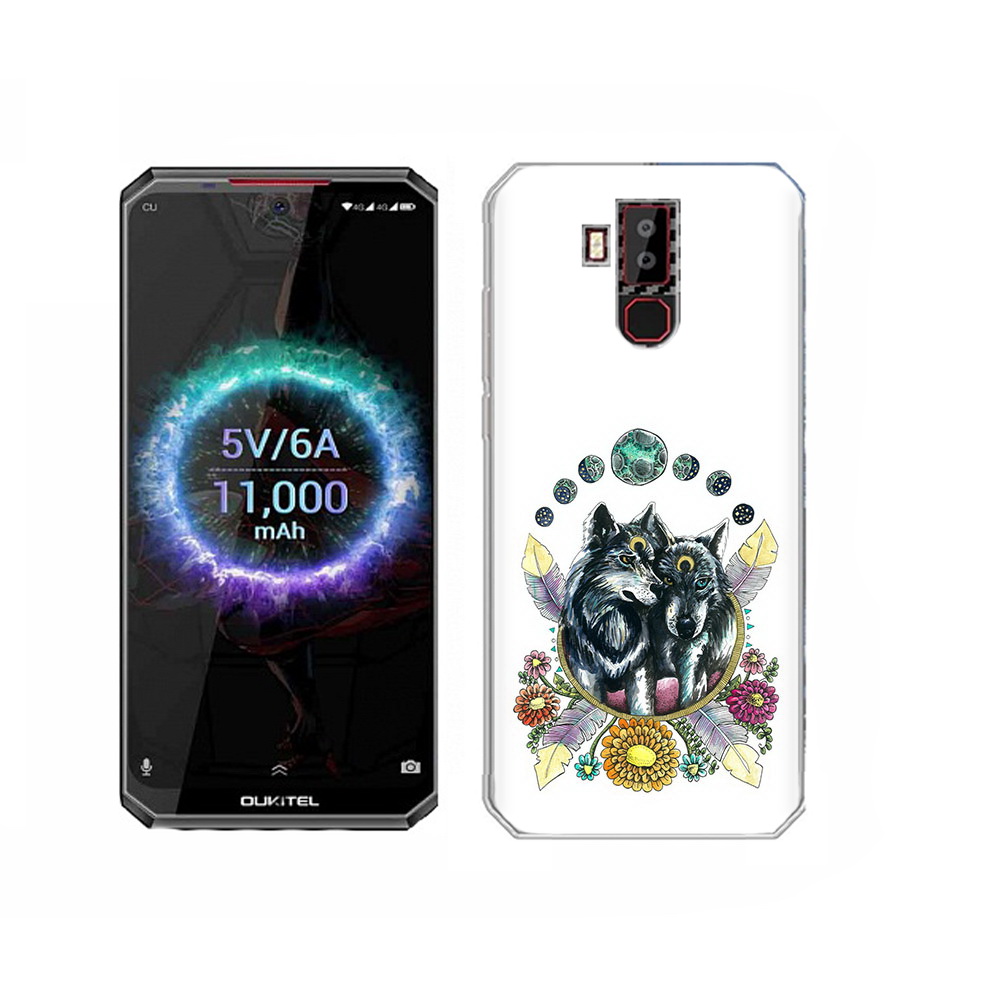 

Чехол MyPads Tocco для Oukitel K13 Pro красивые волки абстракция, Прозрачный, Tocco
