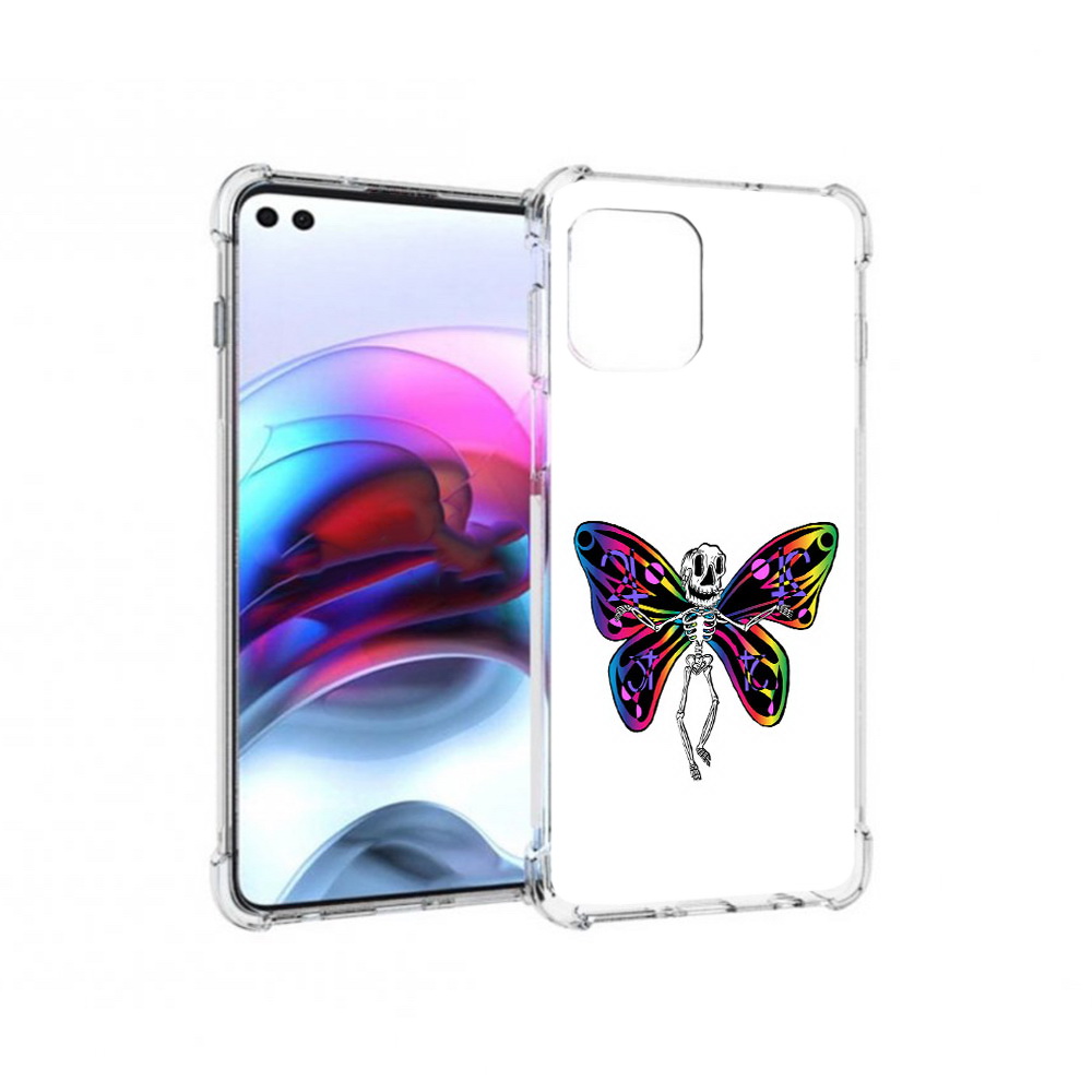 

Чехол MyPads Tocco для Motorola Edge эффект бабочки (PT157712.351.701), Прозрачный, Tocco