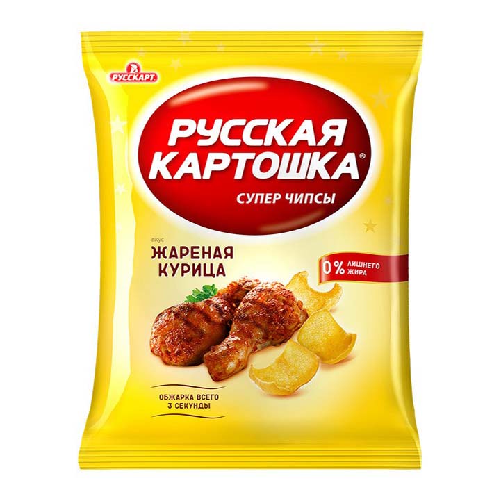 Чипсы картофельные Русская Картошка жареная курица 80 г