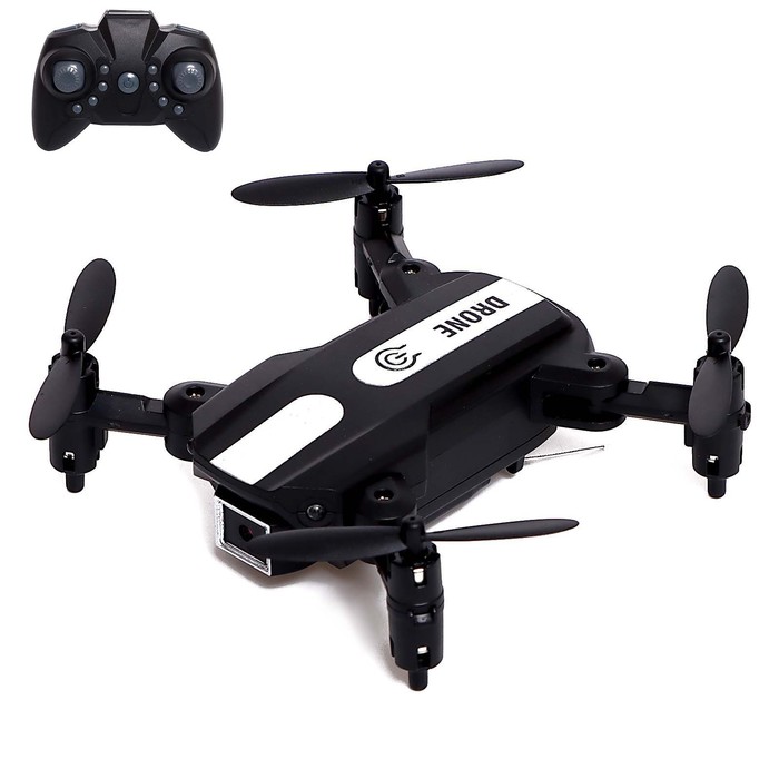 Квадрокоптер FLASH DRONE, камера 480P, Wi-FI, с сумкой, цвет чёрный мини квадрокоптер goodstore24 smart drone z10 1 111