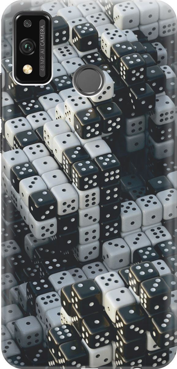 

Силиконовый чехол на Honor 9X Lite с принтом "Игральные кости", Белый;черный, 4460