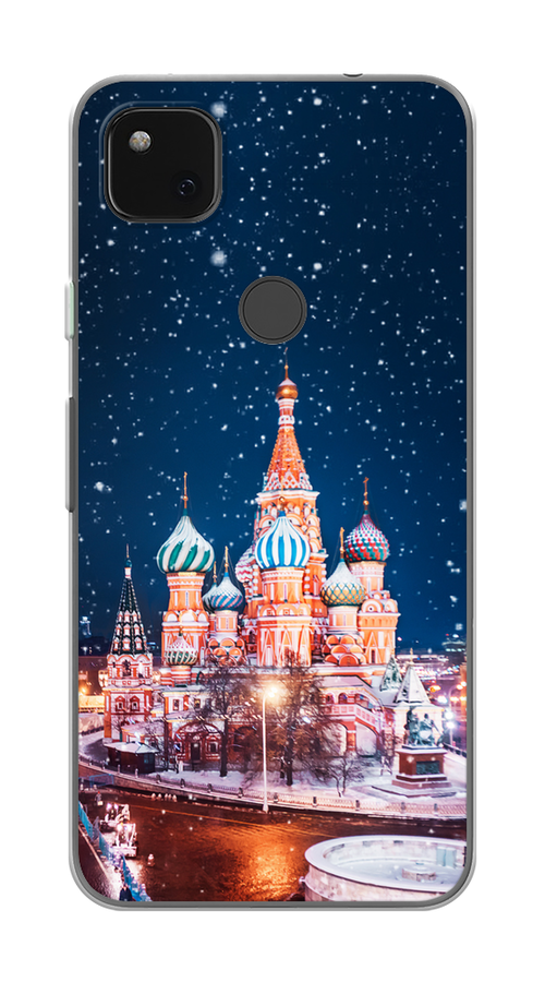 

Чехол на Google Pixel 4A "Москва 1", Коричневый;синий;белый, 270650-1