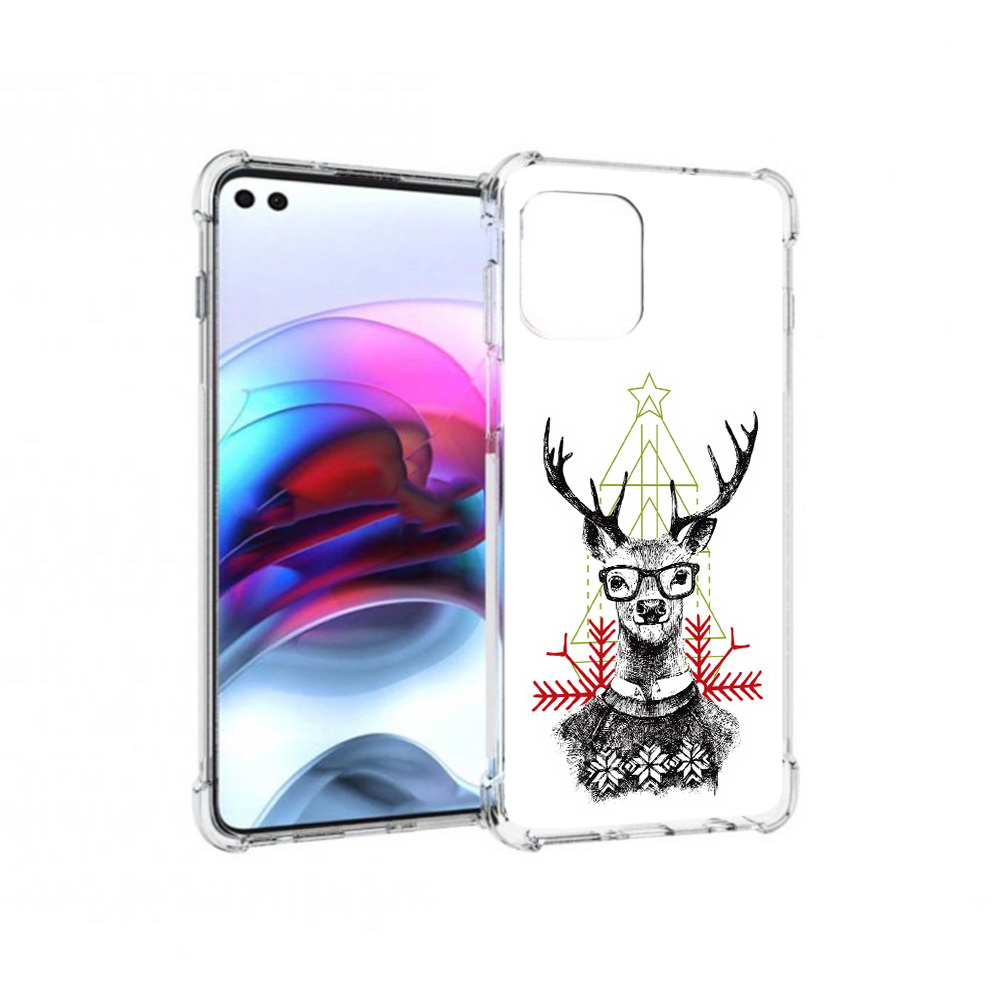 

Чехол MyPads Tocco для Motorola Edge умный олень (PT157712.351.652), Прозрачный, Tocco