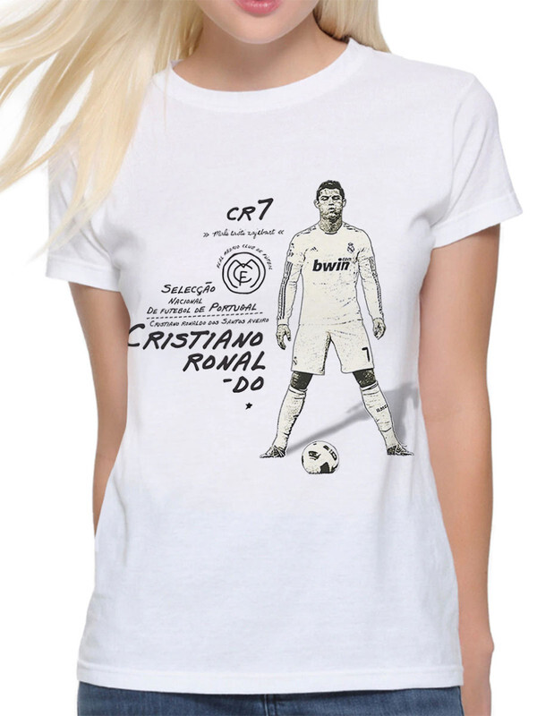 

Футболка женская Design Heroes Криштиану Роналду / Cristiano Ronaldo белая 3XL, Криштиану Роналду / Cristiano Ronaldo