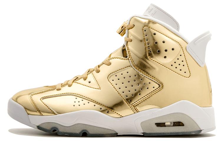 

Кроссовки унисекс Jordan Air Jordan 6 Retro Pinnacle Metallic Gold золотистые 45 EU, Золотистый, Air Jordan 6 Retro Pinnacle Metallic Gold