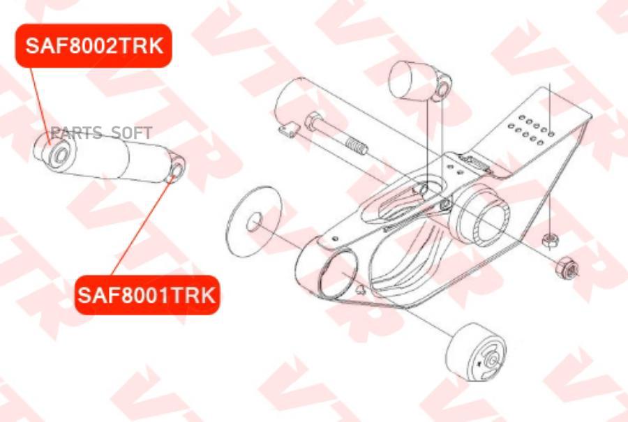 

Vtr Saf8002Trk Saf8002Trk Полиуретановый Сайлентблок Амортизатора, Верхний