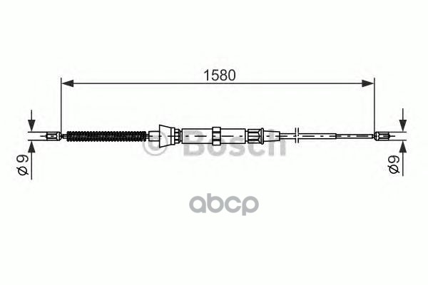 

Трос Ручного Тормоза Bosch 1987477806 Fabia L=R Для Бараб Задн Bosch арт. 1987477806