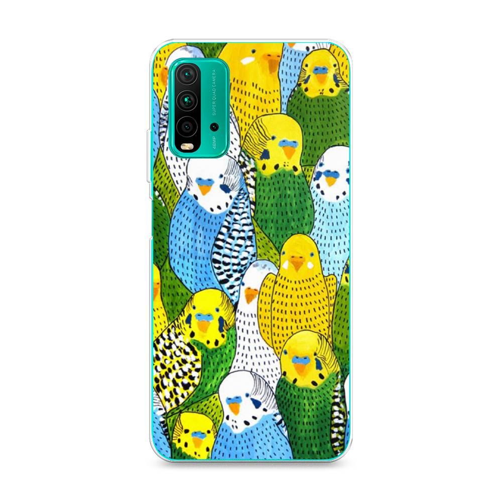 

Чехол Awog на Xiaomi Redmi 9T "Попугаи", Разноцветный, 39850-1