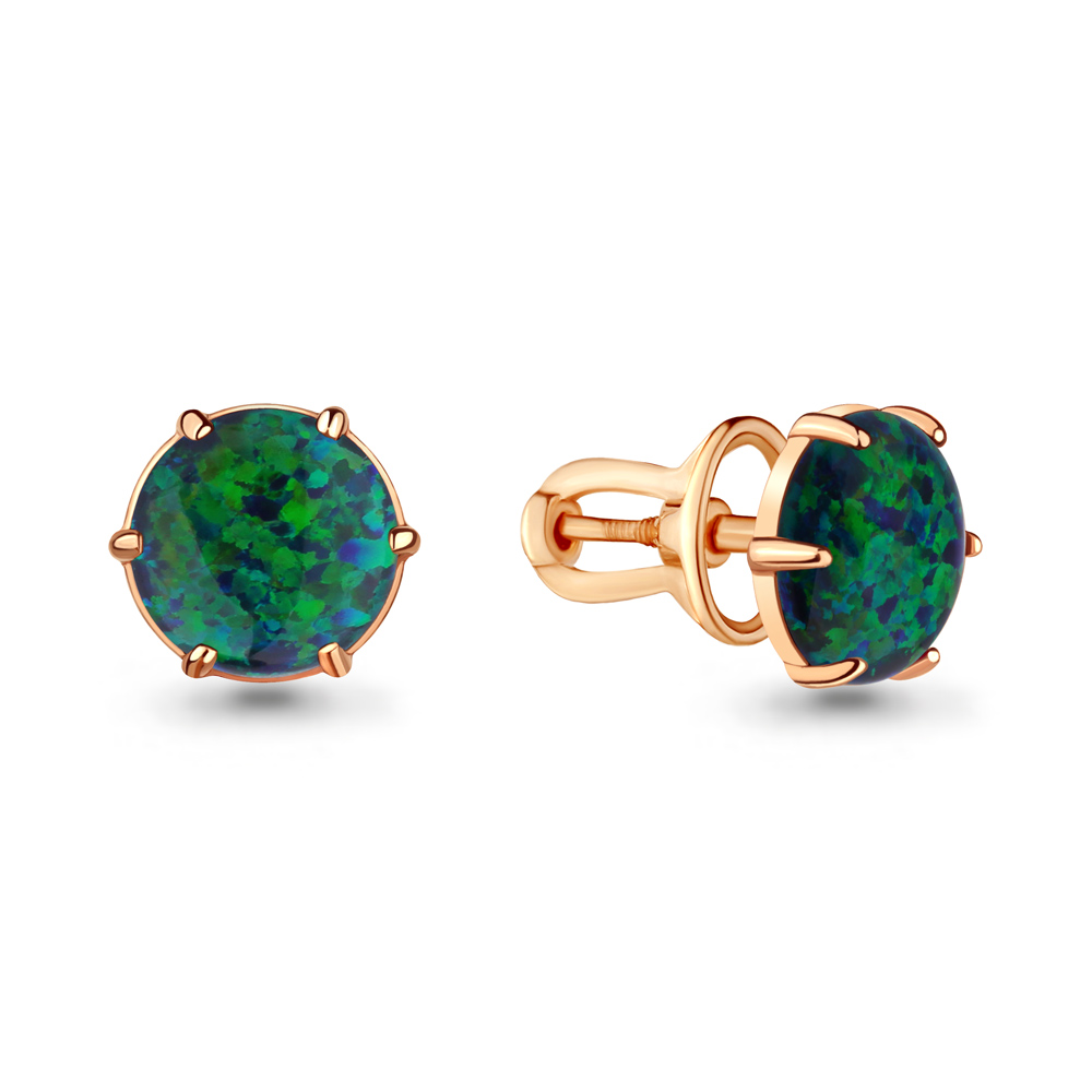 

Серьги из серебра с опалом искусственным Aquamarine Aquamarine 4714296_925_з, 4714296_925_з
