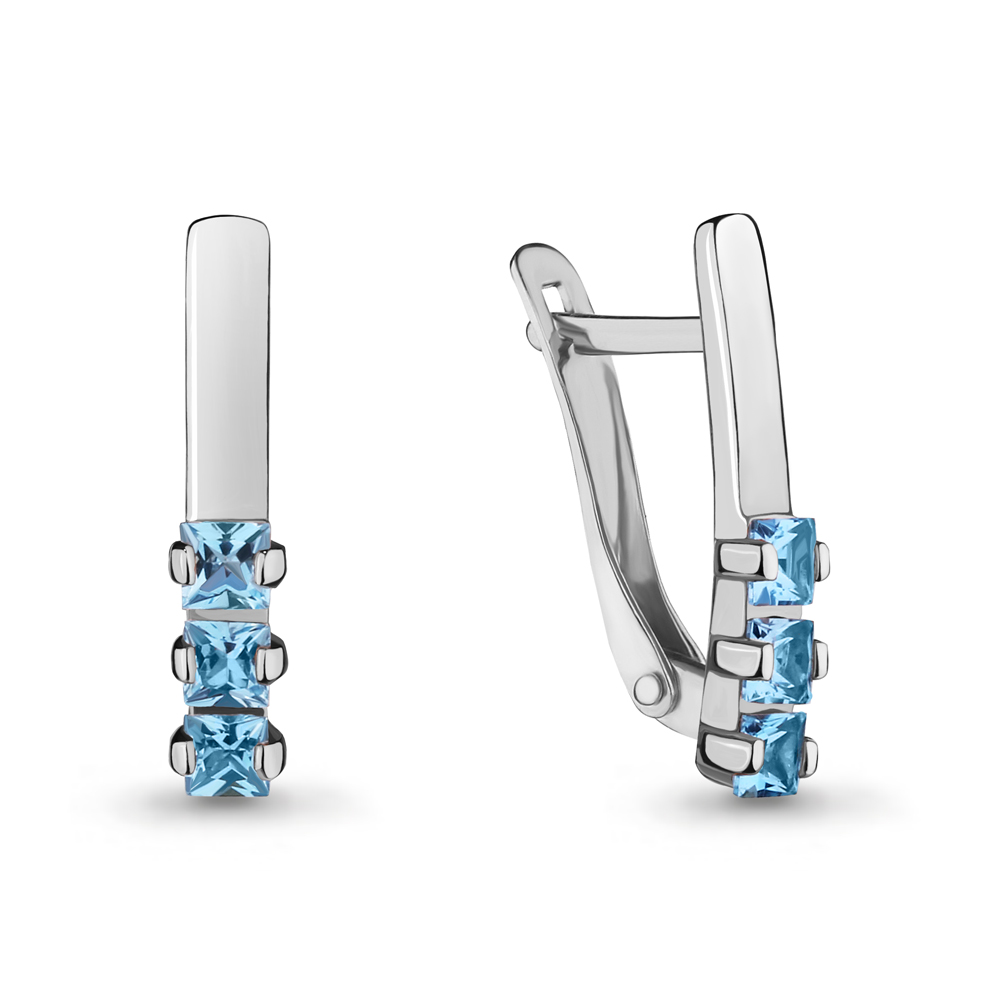 

Серьги из серебра с топазом Aquamarine Aquamarine 4713605_925, 4713605_925