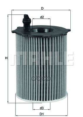 

Картридж масляного фильтра Mahle/Knecht ox1712d1