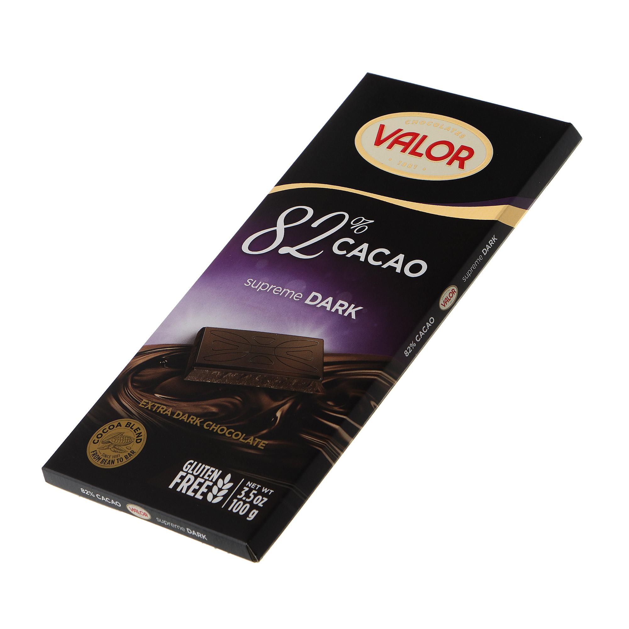 Плитка Valor темный шоколад 100 г