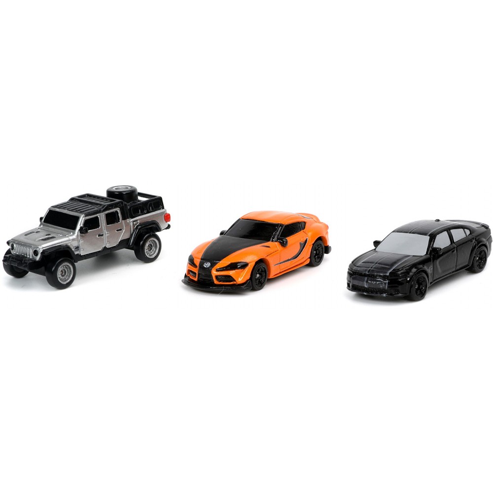 Игровой набор Jada Toys Fast & Furious 9 1.65 2020 Jeep Gladiator 2019 Dodge Charger 32481 original mattel hot wheels hnw46 car 1 64 diecast fast and furious toyota supra chevrolet vehicle toys for boys collection gift