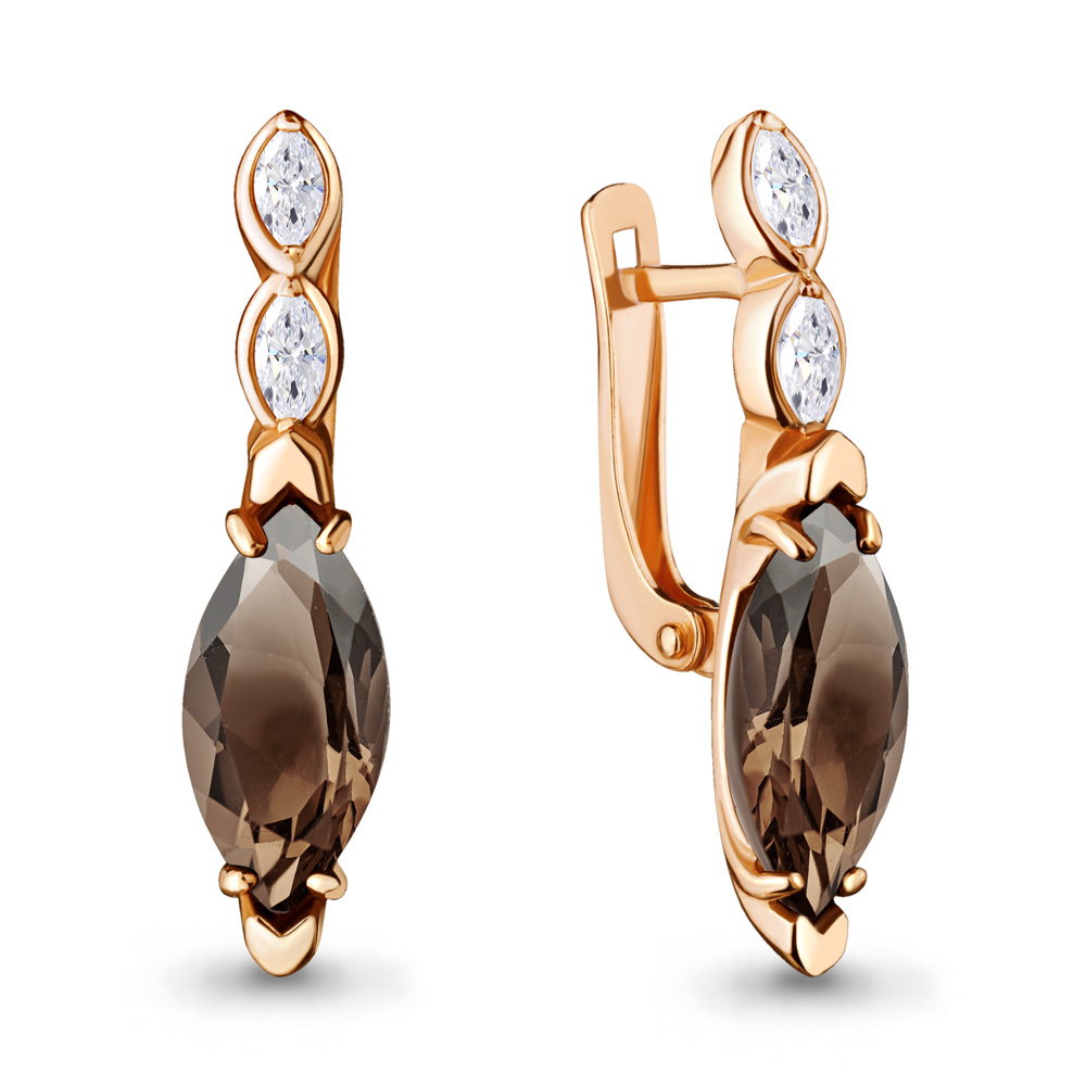 

Серьги из серебра с кварцем Aquamarine Aquamarine 4713101_925_з, 4713101_925_з