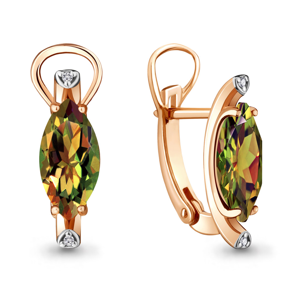 

Серьги из серебра с фианитом Aquamarine Aquamarine 4713019А_925_з, 4713019А_925_з