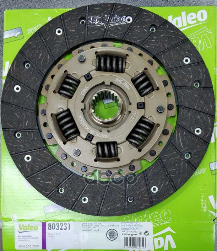 

Диск Сцепления Valeo 803231 Ty-21 (D225) 21z T.Hi-Ace 2l 31250-24010 Valeo арт. 803231