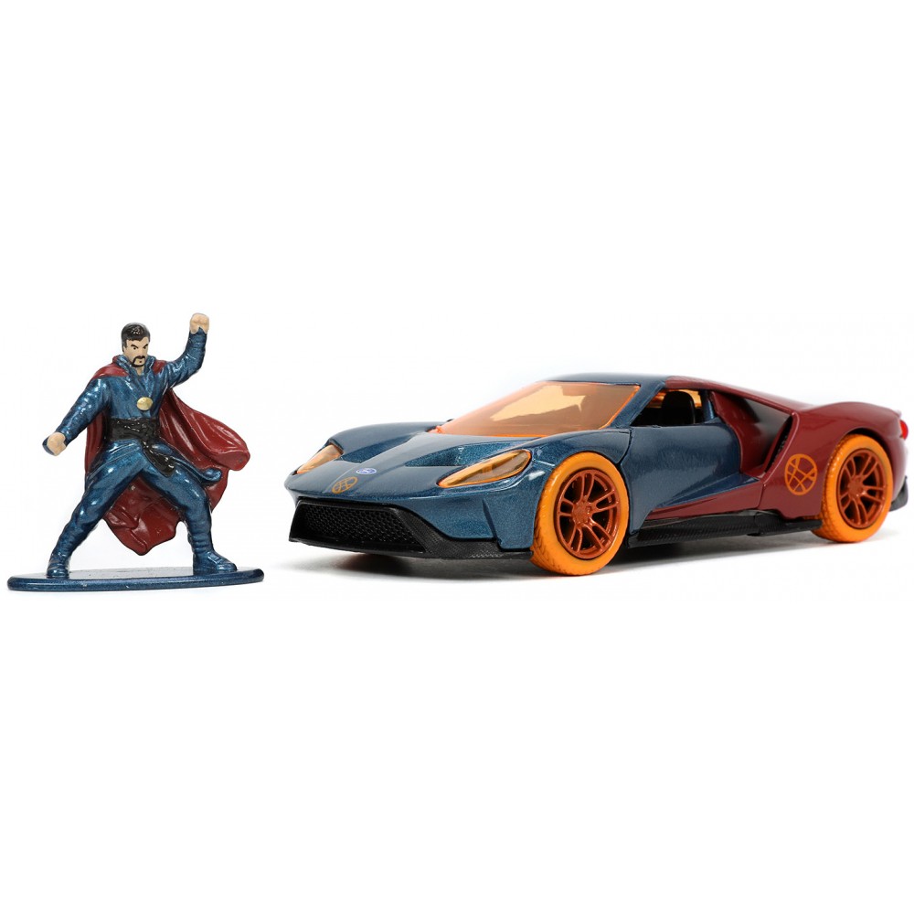 Игровой набор Jada Toys Avengers 1.65+1:32 Doctor Strange HWR 2017 Ford GT 33360 игровой набор jada toys транспорт бэтман бэтман с скоростным бэтмобилем 15 см