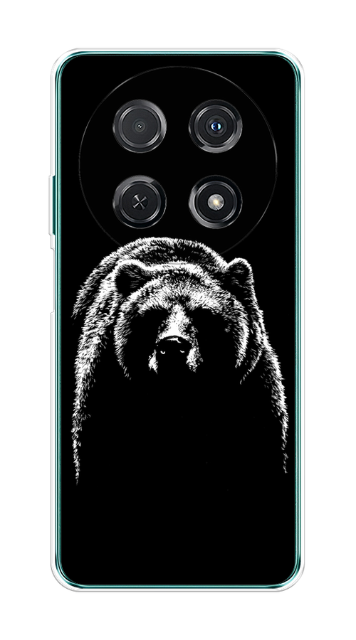 

Чехол на Huawei Nova 12i "Медведь в ночи", Белый;черный, 6123950-1